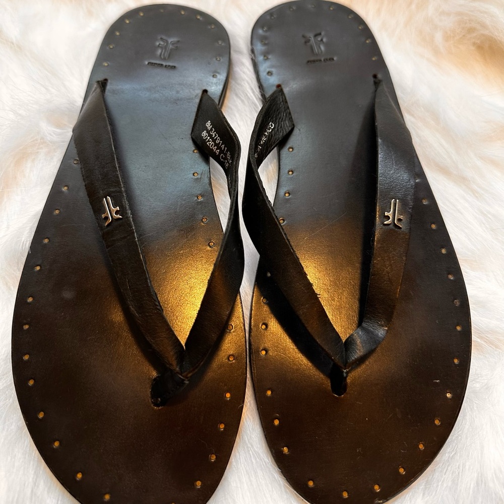 Frye Italian Leather Sandal Size 8 Black